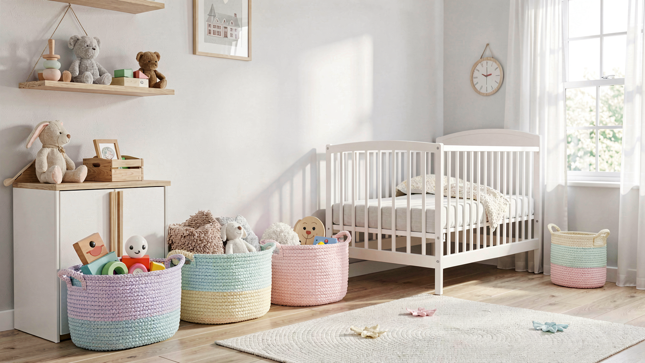 سبد تریکو اتاق کودک