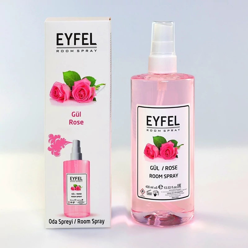 اسپری خوشبوکننده  ایفل مدل گل رز (َRose) اصل ترکیه حجم 400 میلی لیتر