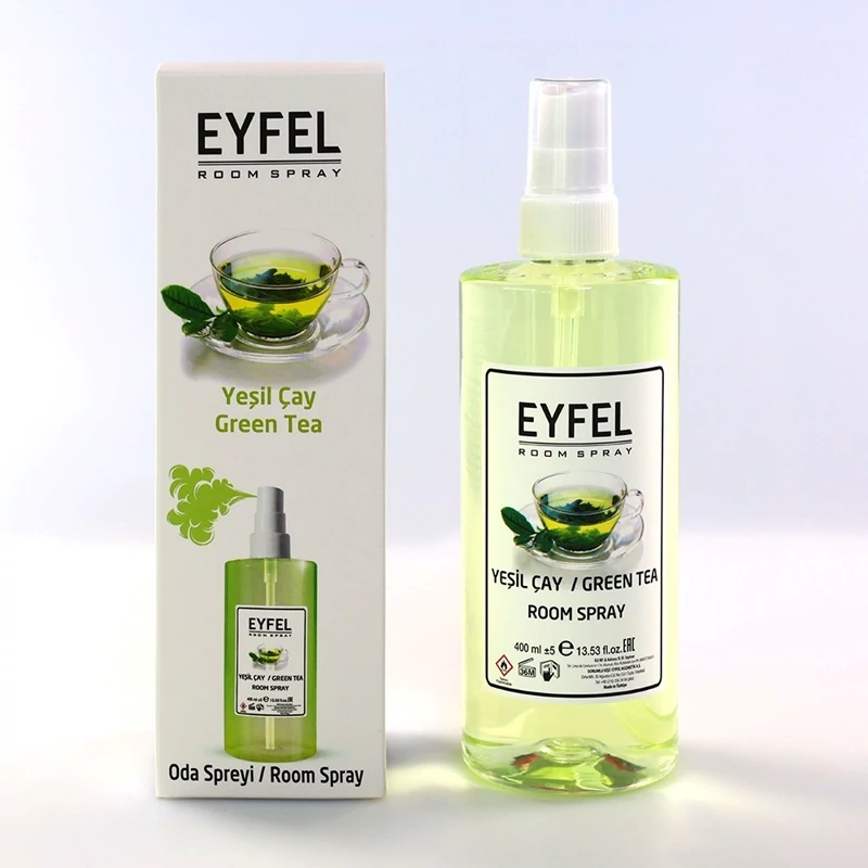اسپری خوشبوکننده  ایفل مدل چای سبز (َGreen Tea) اصل ترکیه حجم 400 میلی لیتر