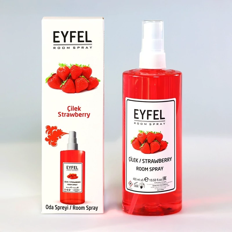 اسپری خوشبوکننده  ایفل مدل توت فرنگی (َStrawberry) اصل ترکیه حجم 400 میلی لیتر