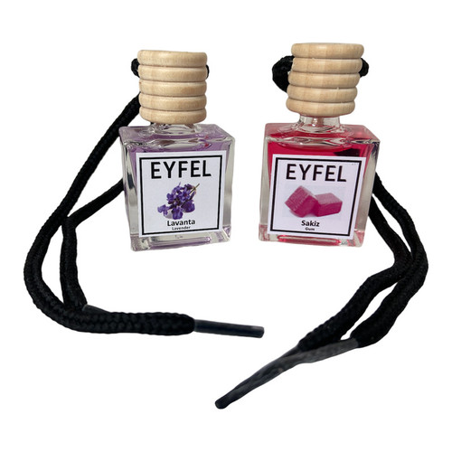 خوشبوکننده هوا خودرو مدل آدامس و لوندر کد Gum-Lavender حجم 10 میلی لیتر بسته 2 عددی