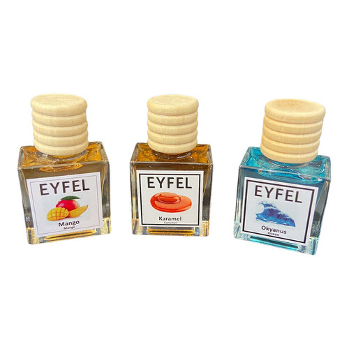 خوشبوکننده هوا خودرو ایفل کد Ocean-Mango-Caramel بسته 3 عددی
